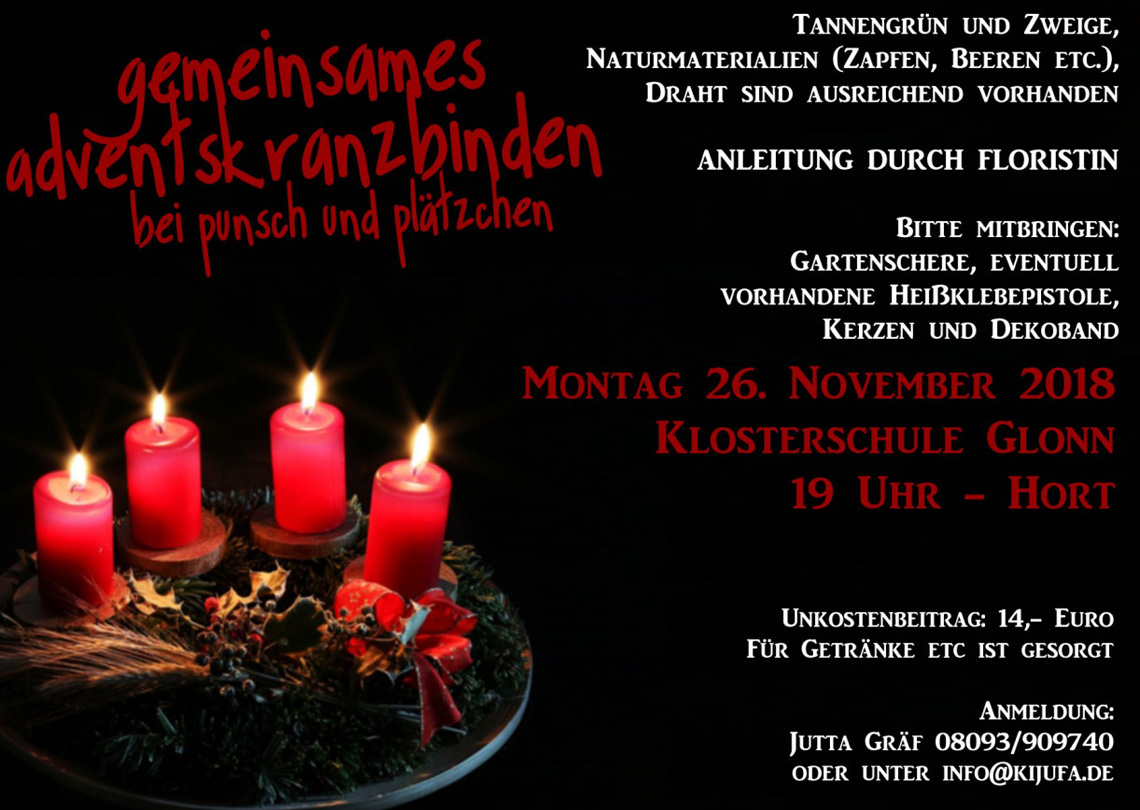 KiJuFa Adventskranzbinden 2018