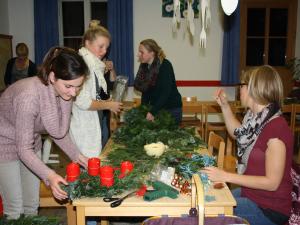 Adventskranzbasteln 2015